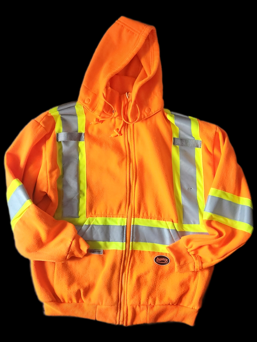 #MC14 High-Visibility Orange Reflective Safety Hoodie